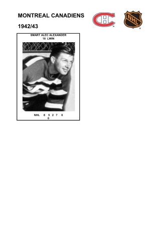NHL mtl 1942-43 foto hracu8