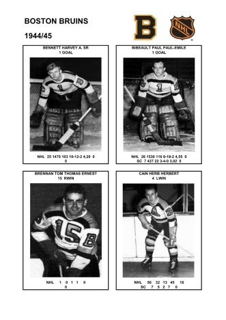 NHL bos 1944-45 foto hracu1