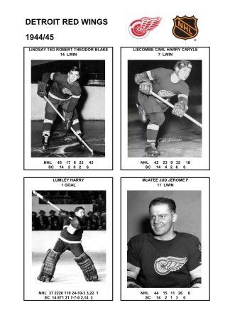 NHL det 1944-45 foto hracu4