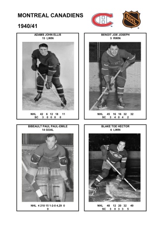 NHL mtl 1940-41 foto hracu1