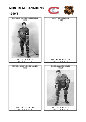 NHL mtl 1940-41 foto hracu5