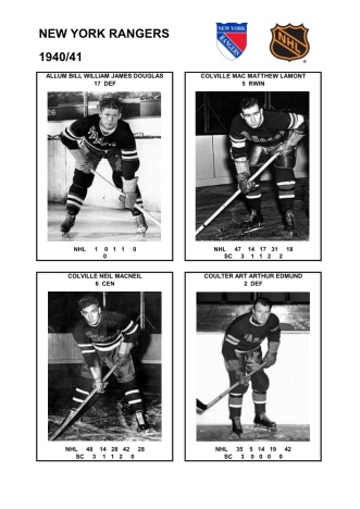 NHL nyr 1940-41 foto hracu1
