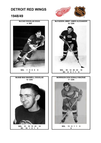 NHL det 1948-49 foto hracu5