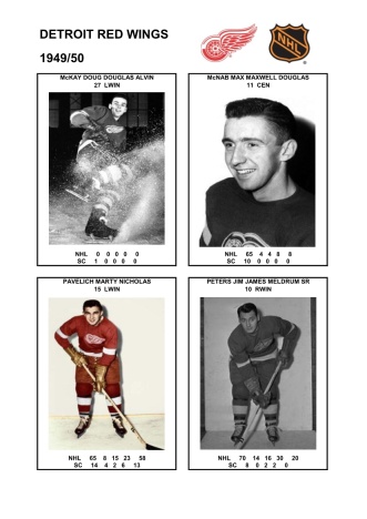 NHL det 1949-50 foto hracu5