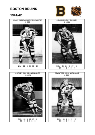 NHL bos 1941-42 foto hracu2