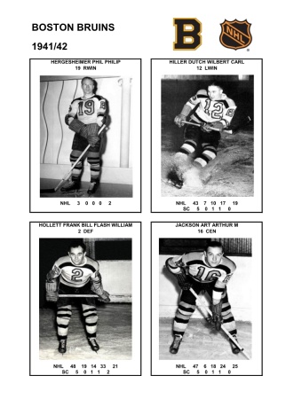 NHL bos 1941-42 foto hracu4