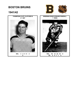 NHL bos 1941-42 foto hracu7
