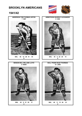 NHL bro 1941-42 foto hracu1