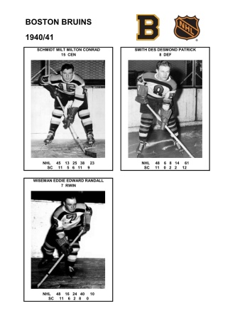 NHL bos 1940-41 foto hracu5