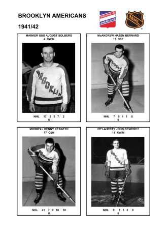NHL bro 1941-42 foto hracu5