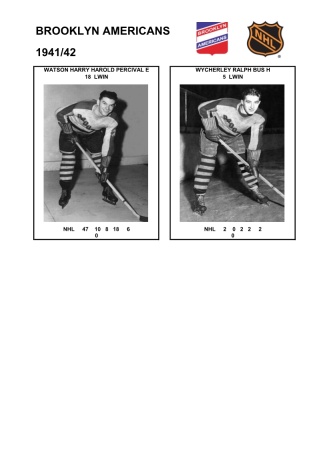NHL bro 1941-42 foto hracu7
