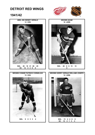NHL det 1941-42 foto hracu1