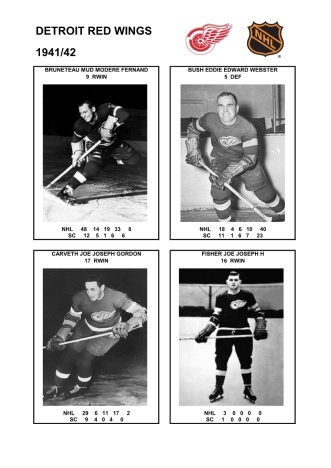 NHL det 1941-42 foto hracu2