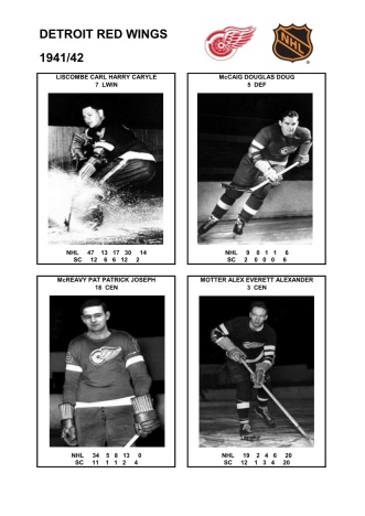 NHL det 1941-42 foto hracu5