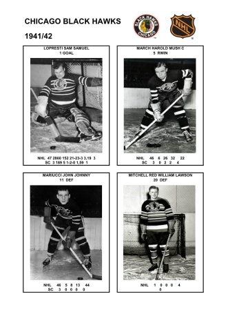 NHL chc 1941-42 foto hracu4