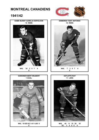 NHL mtl 1941-42 foto hracu2