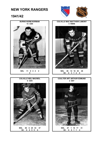NHL nyr 1941-42 foto hracu1