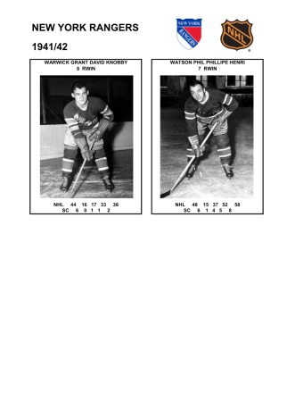 NHL nyr 1941-42 foto hracu5