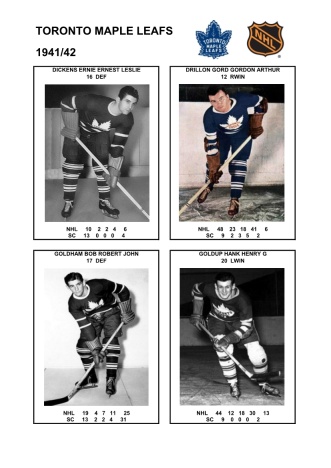 NHL tor 1941-42 foto hracu2