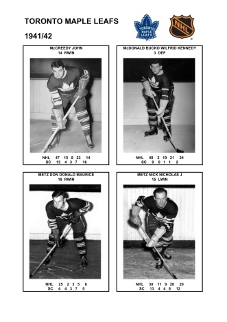 NHL tor 1941-42 foto hracu4