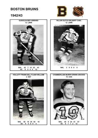 NHL bos 1942-43 foto hracu4