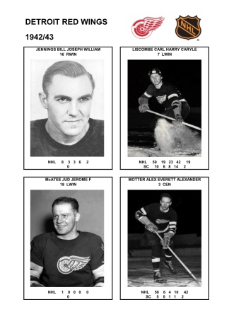 NHL det 1942-43 foto hracu4